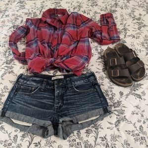 Abercrombie Denim Shorts Button Fly Size 4 / 27